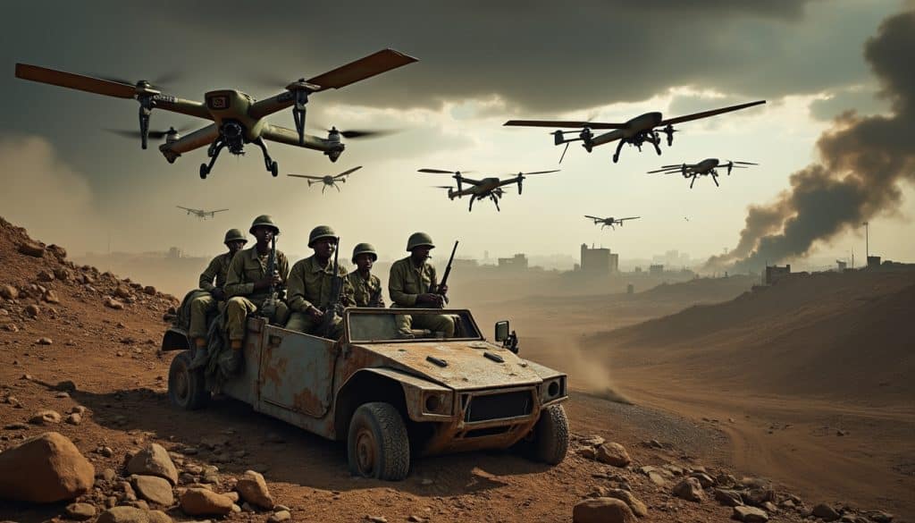 découvrez comment la prolifération des drones militaires transforme les dynamiques des conflits armés en afrique. ce tournant déstabilisant soulève des enjeux géopolitiques cruciaux et redéfinit les stratégies militaires sur le continent.
