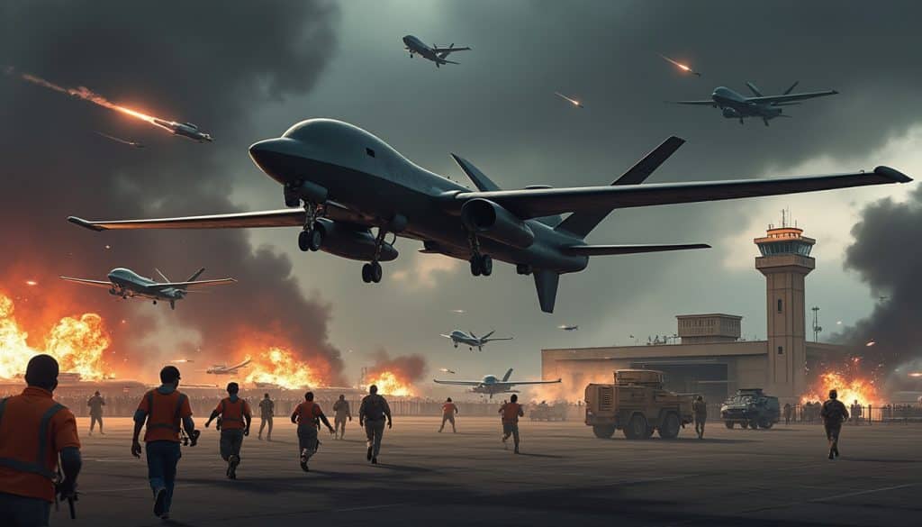 découvrez les événements récents à port-soudan où des drones paramilitaires ont mené des attaques audacieuses contre un aéroport et une base militaire, révélant les tensions croissantes dans la région.