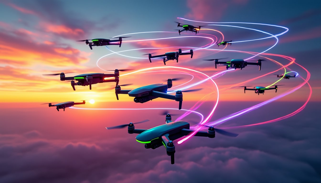 découvrez l'événement incontournable de 2025 en france : drones en spectacle. plongez dans un monde époustouflant de performances lumineuses et artistiques, où des drones créent des spectacles visuels fascinants. ne manquez pas cette expérience unique qui fusionne technologie et créativité !