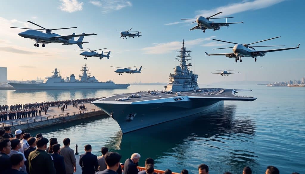 découvrez le jiutian ss-uav, le nouveau porte-avions révolutionnaire de la chine, conçu spécialement pour le déploiement et la gestion de drones. plongez dans l'innovation technologique qui redéfinit la puissance aérienne.
