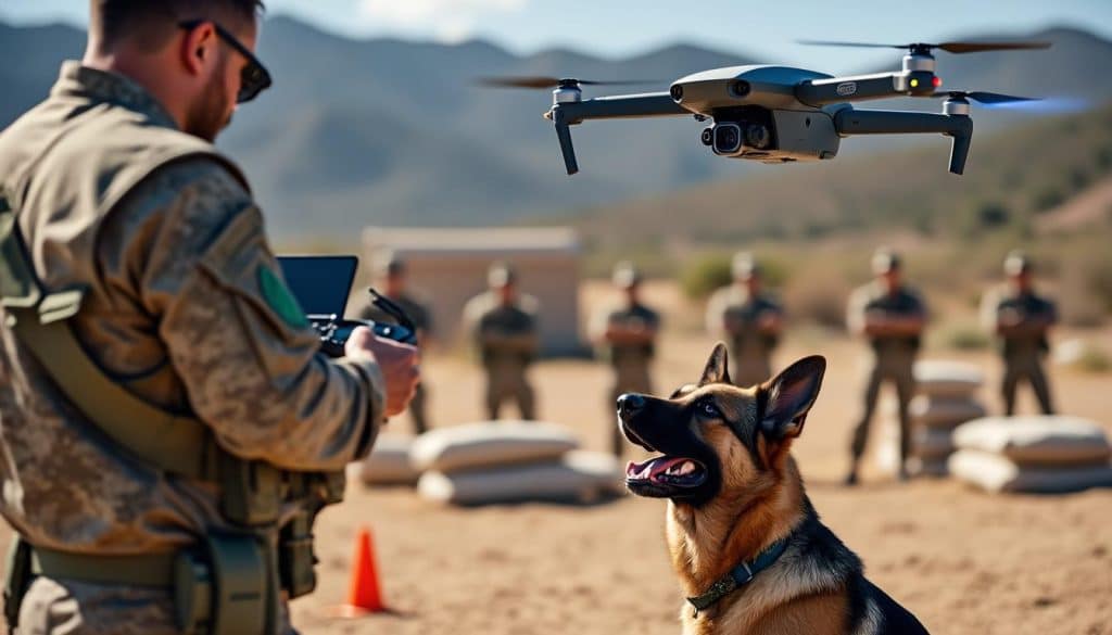 découvrez comment l'intégration des drones dans les opérations militaires révolutionne l'entraînement des chiens. apprenez l'art fascinant d'utiliser des drones pour guider ces animaux polyvalents dans des missions précises, alliant technologie avancée et compétences canines au service de l'armée.