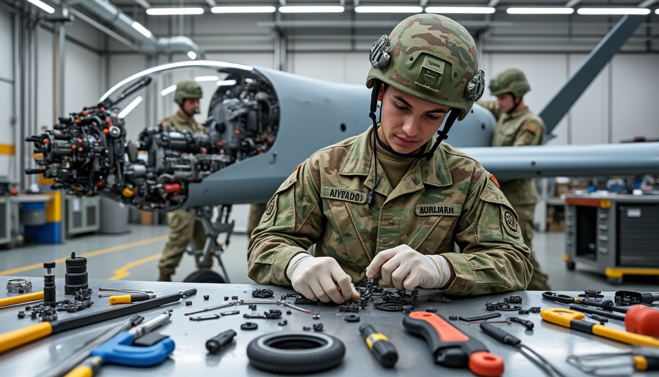 des militaires s’entraînent dans la vienne pour maîtriser le pilotage de drones de combat, une étape cruciale pour s’adapter à ces nouvelles technologies militaires et renforcer l’efficacité de l’armée.