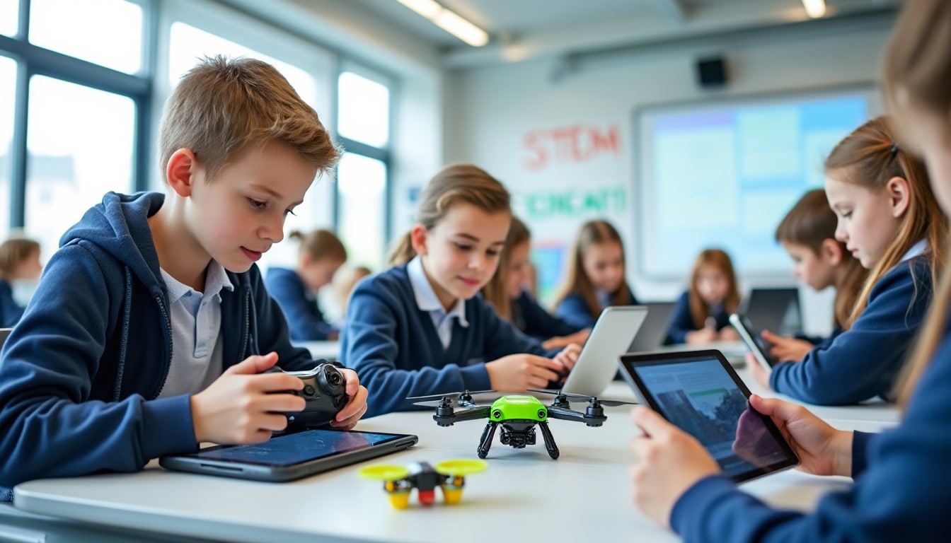 en lituanie, les écoles initient dès 8 ans les enfants à la technologie des drones pour renforcer leur préparation face aux menaces, une initiative née du contexte de la guerre en ukraine.
