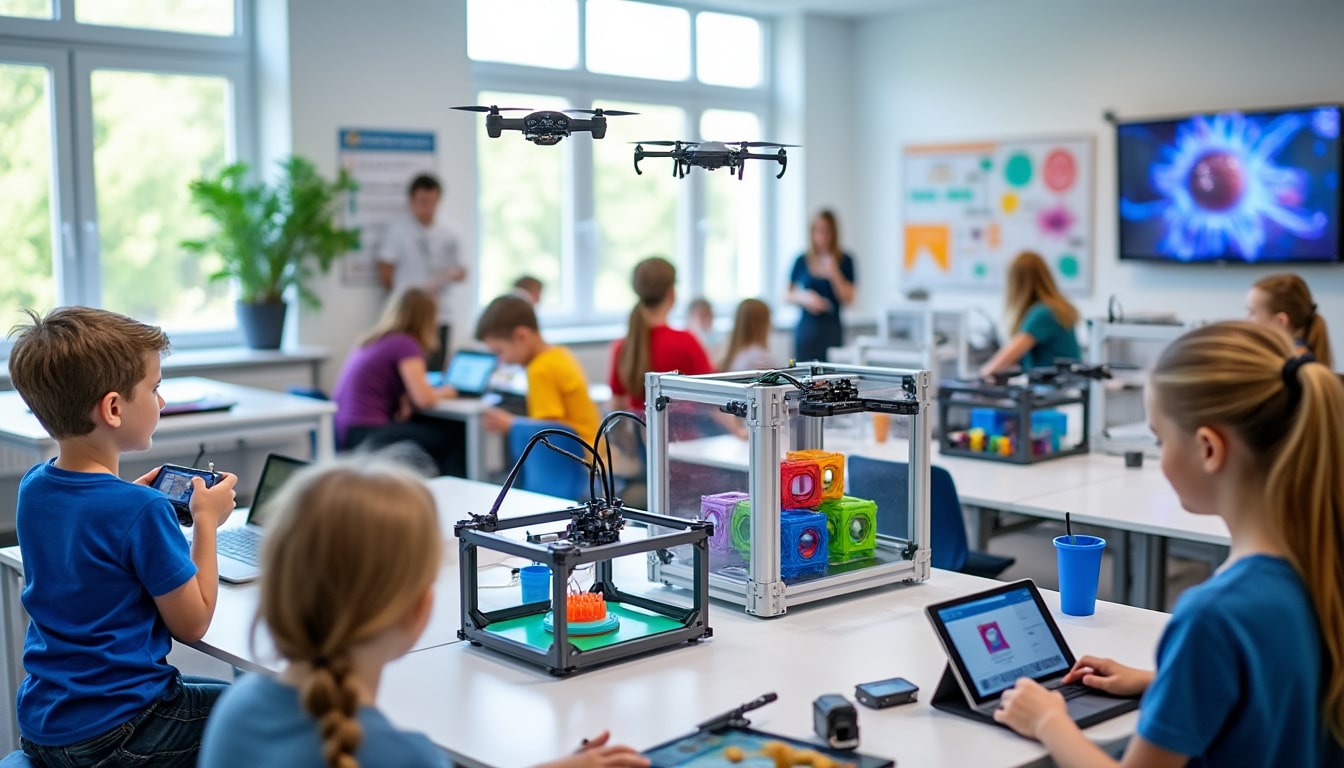 en lituanie, face à la guerre en ukraine, l'éducation des enfants à la technologie des drones débute dès 8 ans. découvrez comment le pays prépare la jeune génération aux défis technologiques actuels.
