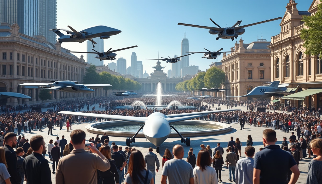 découvrez l'exposition de technologies militaires et de drones présentée par le rima sur la place des lices ce lundi 22 septembre. une occasion unique d'observer de près équipements innovants et démonstrations inédites.