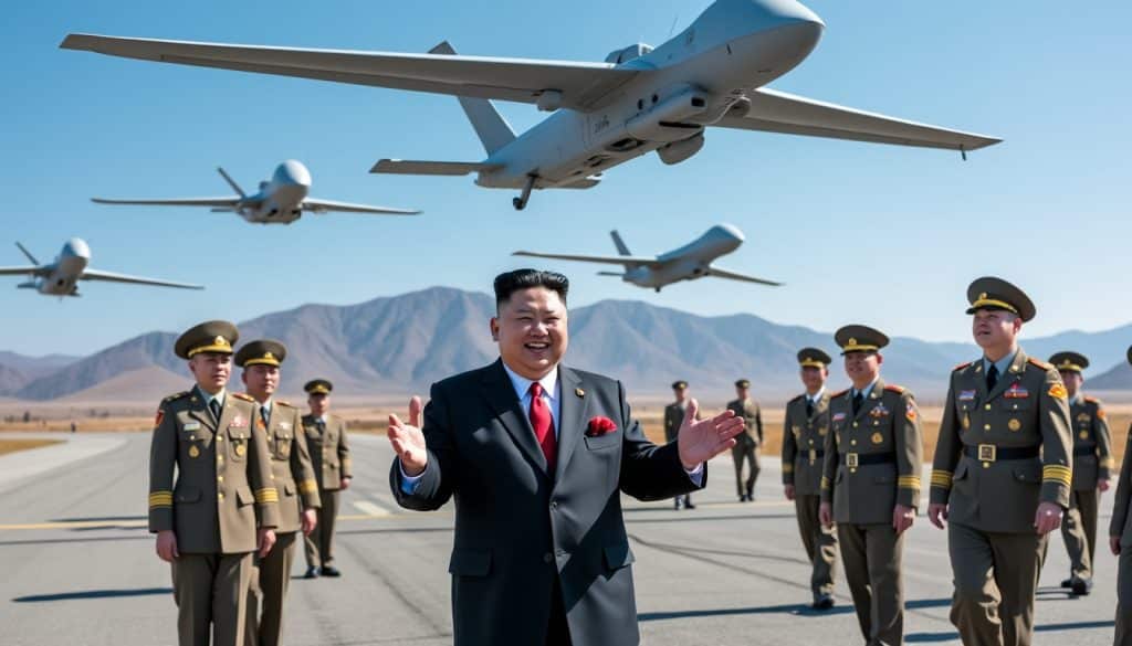 kim jong un a supervisé un essai inédit de drones d'attaque et a appelé à accélérer le développement de l'intelligence artificielle, soulignant les ambitions technologiques de la corée du nord.