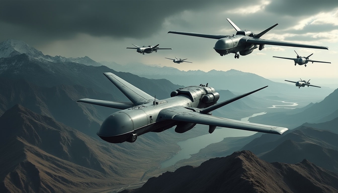 découvrez comment la corée du nord, dirigée par kim jong-un, investit dans des technologies militaires de pointe avec l’utilisation de méga-drones sans pilotes, marquant un tournant stratégique majeur dans sa défense.