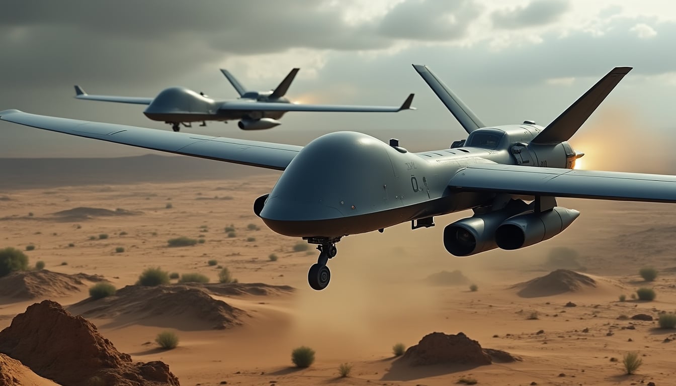 découvrez comment l'utilisation croissante des drones dans la région du sahel transforme les stratégies de guerre et sème l'inquiétude parmi les populations locales, entre enjeux sécuritaires et peur quotidienne.