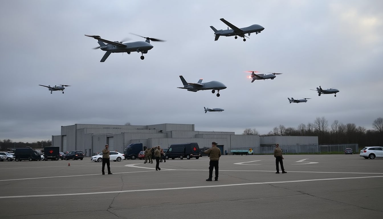 découvrez un événement exceptionnel à la base de mourmelon-le-grand, dans la marne, marquée par le survol inattendu de drones intrus. une situation inédite qui soulève de nombreuses questions sur la sécurité et la surveillance.