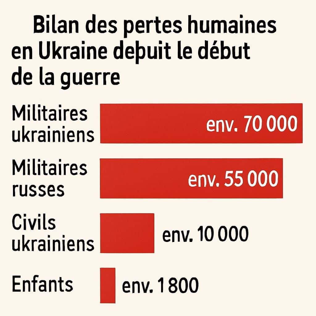 découvrez le bilan tragique de la guerre en ukraine, avec un ratio alarmant de presque 2 morts pour chaque blessé et une hausse spectaculaire des pertes russes.