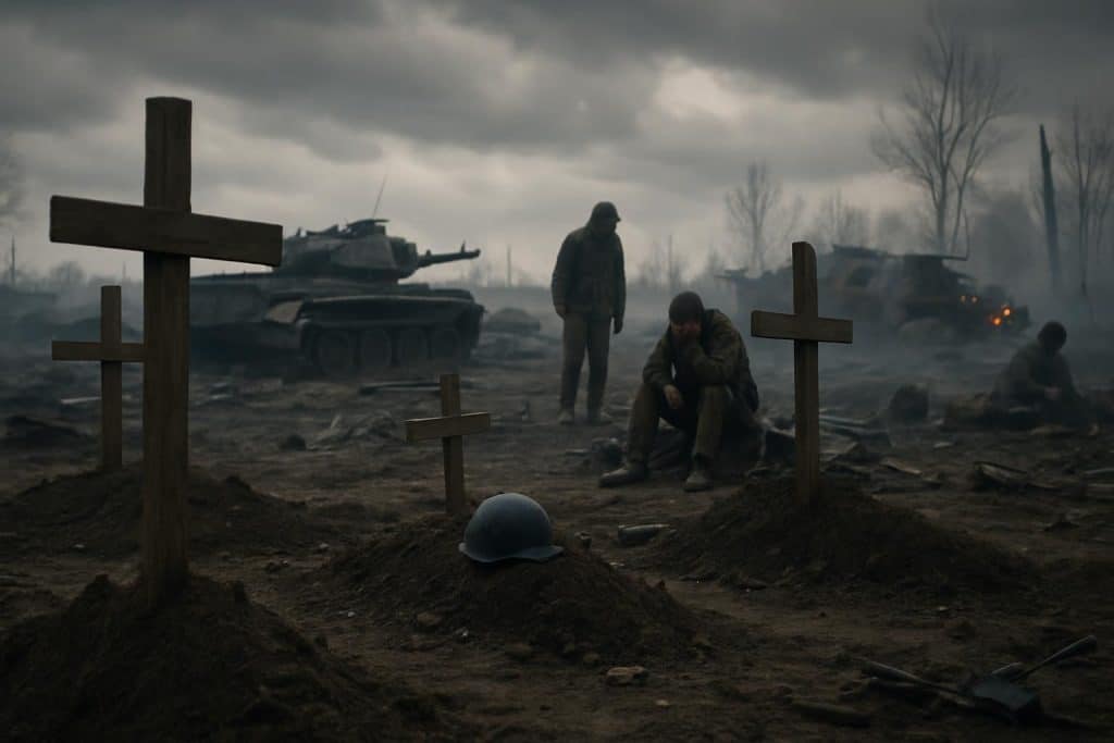 guerre en ukraine : bilan tragique mettant en lumière un ratio alarmant de presque 2 morts pour chaque blessé, avec une augmentation spectaculaire des pertes russes.