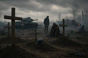 guerre en ukraine : bilan tragique mettant en lumière un ratio alarmant de presque 2 morts pour chaque blessé, avec une augmentation spectaculaire des pertes russes.