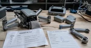Drone DJI d’occasion, grades A+ à C, batterie Smart et contrôle des cycles