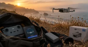 DJI mini 2 en 4K : pilotage sans capteurs de collision