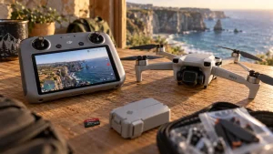 Drone DJI Mini 3 avec RC : télécommande écran